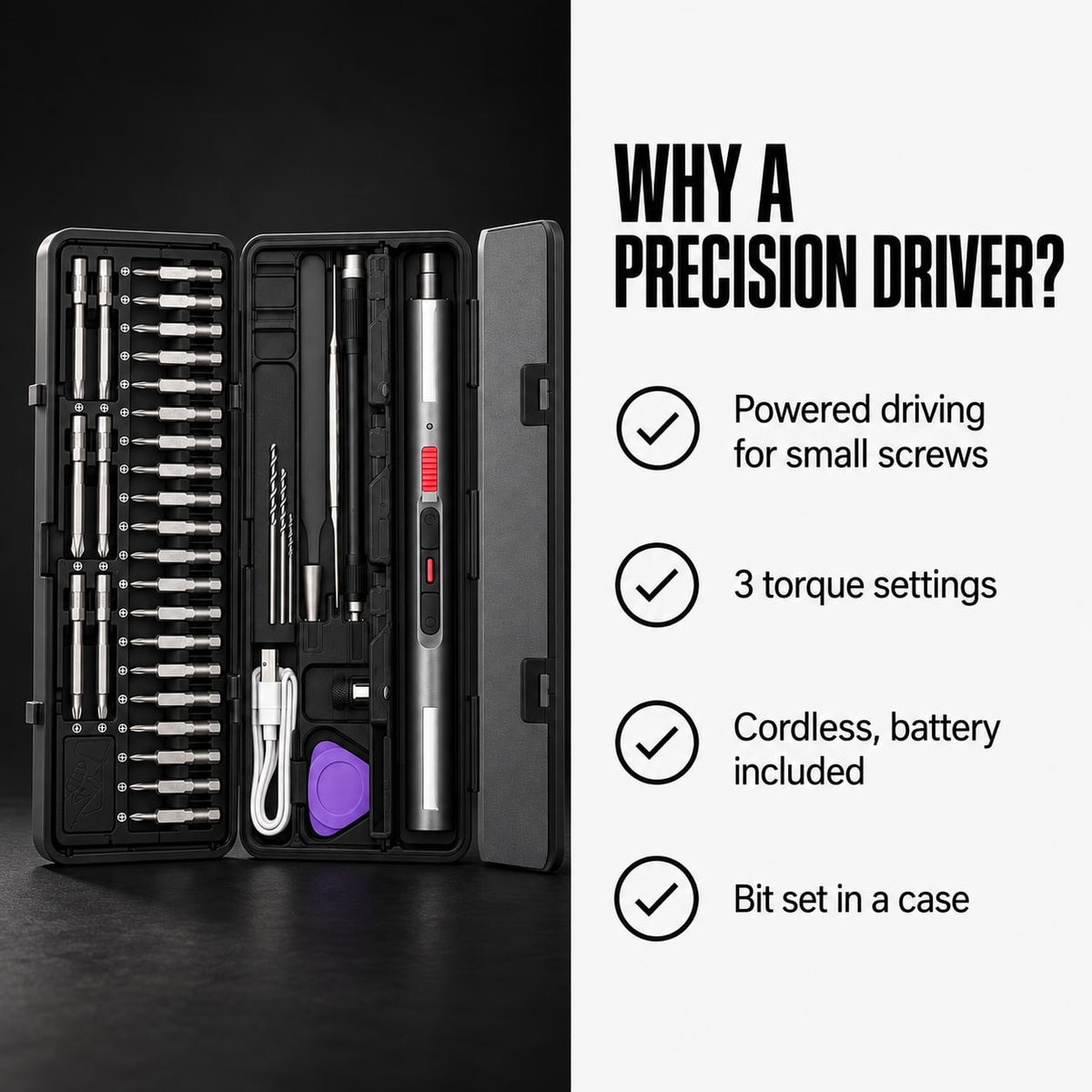 Cordless Precision Screwdriver Set